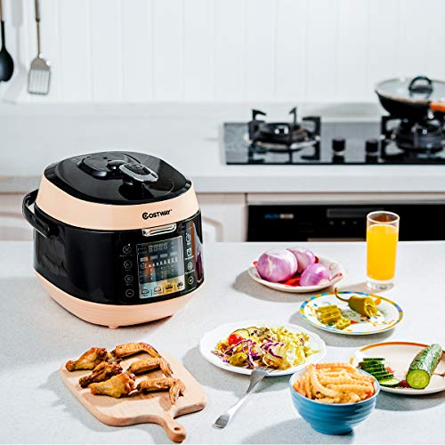 COSTWAY 5.3 Qt Electric Pressure Cooker 12in1 MultiUse Programmable