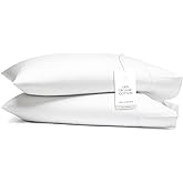 Boll & Branch Signature Hemmed Pillowcase Set - Standard, White - Luxury 100% Organic Cotton - Buttery Soft and Breathable - Softer with Every Wash - 2 Pillowcases Included