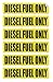 DIESEL FUEL ONLY Automotive Decals | Gas Can Stickers | Truck Labels | Yellow Vinyl Markers (6-pack) primary