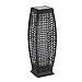 Baner Garden QN1017 Outdoor Solar Powered Woven Rattan Lamp Patio Deck Yard Garden Lawn Back Door Step Stair Driveway Pool Fence Porch, rectangle, 25 inches, Black