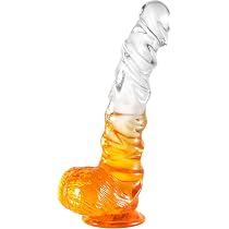 Amazon.com: 8 Inch Large Clear Realistic Dildo Sex Toys for ...