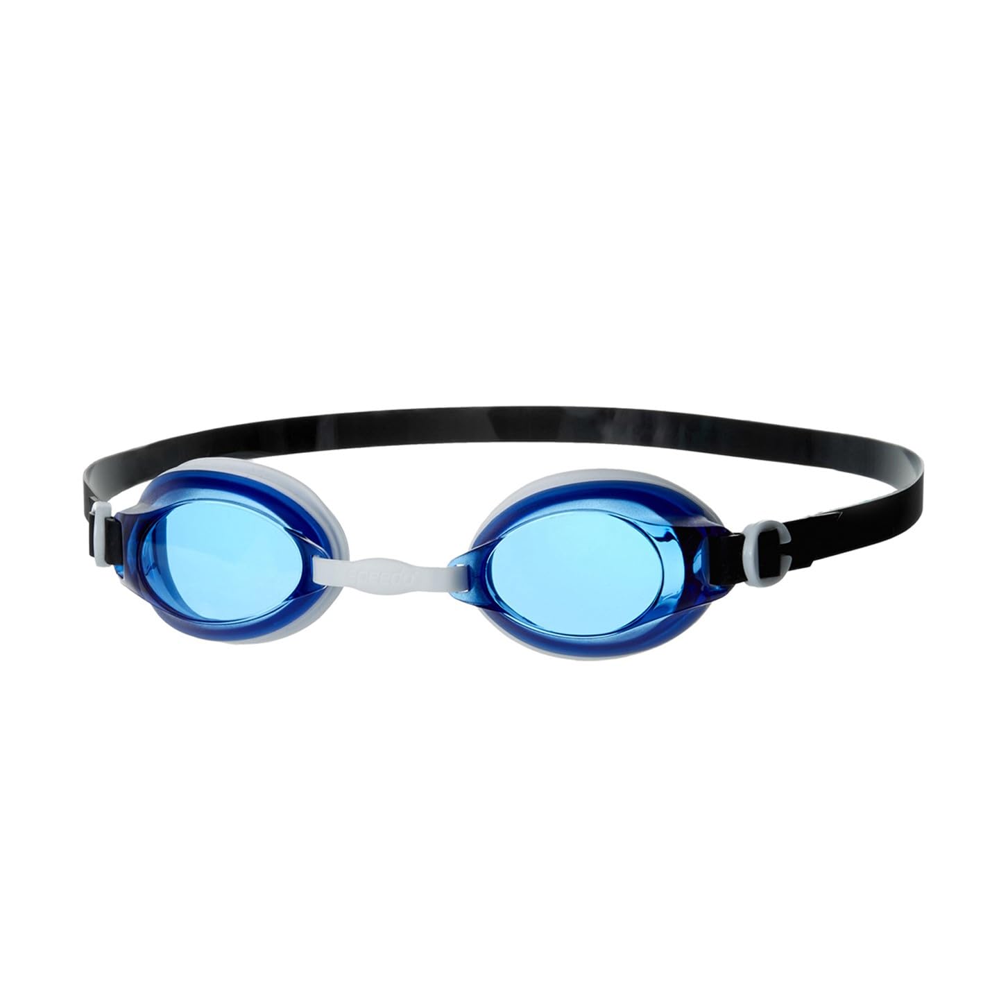 Speedo Unisex Jet V2 Swimming Goggles | Anti-Fog, Navy/White/Blue, One Size — image 1