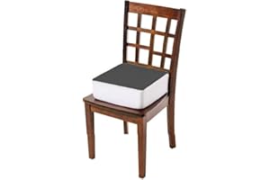CAREACTIVE Comfort Finds Rise with Ease Seat Cushion - Thick Firm Chair Cushion Booster - Extra Thick Foam Pad for Home, Patio, Office and Car Seats - Extra Supportive Lift - 14 X 14 X 5 (Gray)