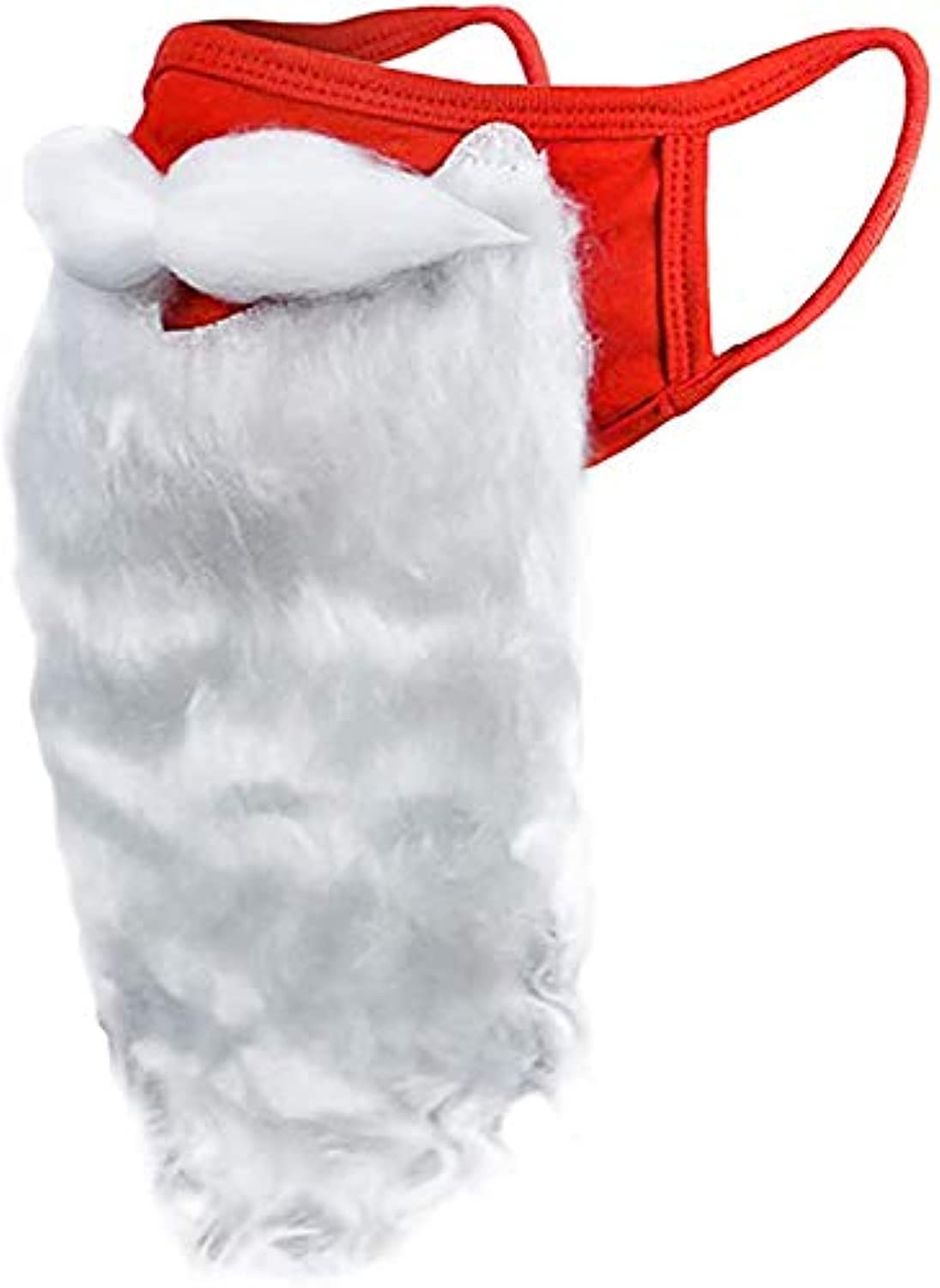 ENCASED Face Mask Funny Bearded Holiday Santa Costume for Adults for Christmas 2020/2021 (One size fits all)