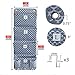 Hanging Wall Organizer,VNOM 4 Pockets Wall Mount Over The Door Office Supplies Storage Mail Organizer for Notebooks,Planners,File Folders (Fish Scale Pattern)