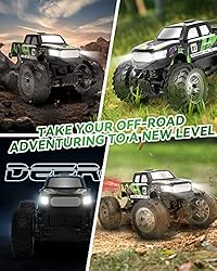 DEERC DE44 Remote Control Monster Truck with Fog