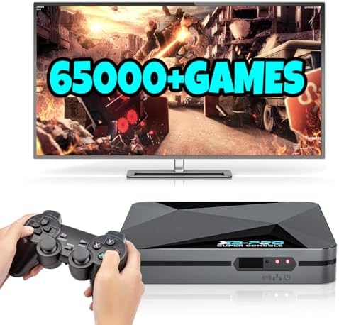 Kinhank Super Console X2 Pro – Consola Retro Con 65,000+ Juegos, Android 9.0/Emuelec 4.6, 4K UHD, WiFi 5G Y BT 5.0