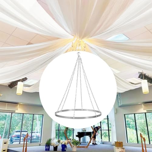 Ring FUHSY Ceiling Drapes Hanging Kit Silver