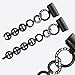 bayite Bands Compatible with Fitbit Charge 3 & Charge 3 SE, Replacement Bling Stainless Steel Bands Accessories Dressy Wristband Women, Black
