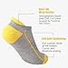 Heatuff Womens Low Cut Ankle Athletic Socks Cushioned Running Performance Breathable Tab Sock (6 Pairs)