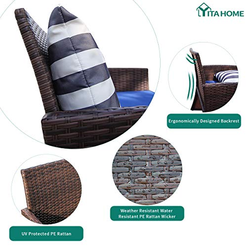 YITAHOME 4 Piece Patio Furniture Sets, Outdoor AllWeather Sectional