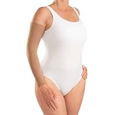 Mediven Men &amp; Women Harmony 20-30 mmHg Compression Arm Sleeve with Top band | Lymphedema arm sleeve with beaded silicone top band for secure fit, daily comfort, and edema containment.