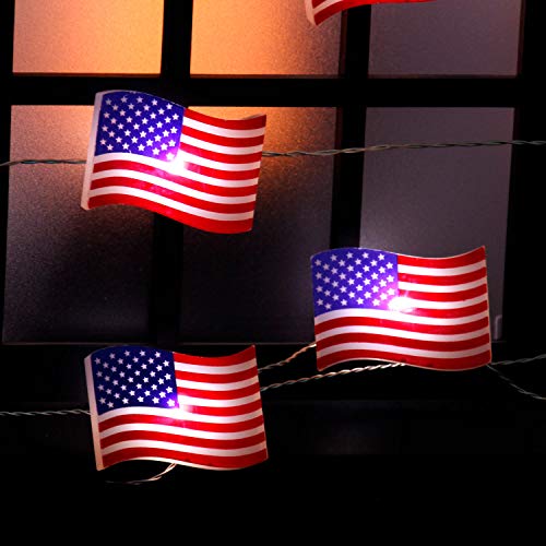Impress Life Independence Day Patriotic Décor, USA American Flag String