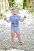 IU Newborn Baby Got My Mind On My Mommy Short Sleeve Funny Bodysuits Rompers Outfits, Short Sleeve Babysuit, Baby Shower Gift,Blue,70/3-6Months
