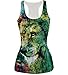 UNIFACO Women 3D Digital Printed Tank Tops Casual Graphic Vest Shirt One Size