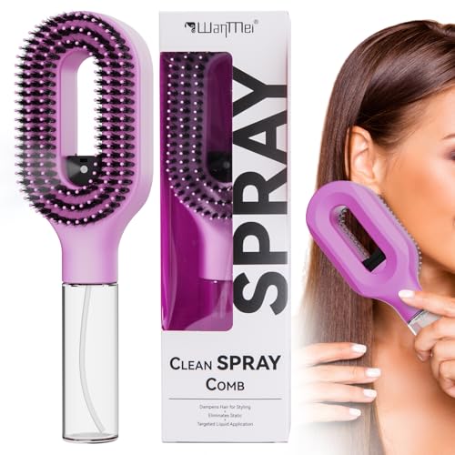 Manual Misting Hair Brush for Curly Hair with Refillable Reser... 5199q2F2rrL