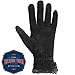 isotoner Women's Genuine Suede Cold Weather Gloves with Warm, Soft Lining