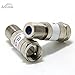 Ancable F-Type Cable TV in-line Voltage Blocking Capacitor DC Block 2-Pack