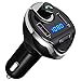 ORIA Bluetooth FM Transmitter, Wireless In-Car Radio Transmitter, Universal Car Charger with Dual USB Charging Ports, Hands Free Calling, TF Card Support, for iPhone, Samsung and Other Smartphones