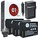 3x DOT-01 Brand Leica Q (TYP 116) Batteries and Charger for Leica Q (TYP 116) Camera and Leica Q (TYP 116) Battery and Charger Bundle for Leica BPDC12 BP-DC 12