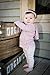 L'ovedbaby Unisex-Baby Newborn Organic Hoodie, Mauve, 6/9 Months