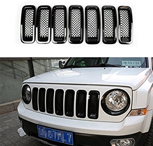 Middle Front Grille Grill Mesh Insert Kit Pest Control 7 Pcs for Jeep Liberty Guest 2007-2017