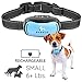 Barklo Small Dog Bark Collar for Small to Medium Dogs Rechargeable and Waterproof Vibrating Anti Bark Training Device - Smallest & Most Safe On Amazon - No Shock No Spiky Prongs! (6+ lbs) (Blue)