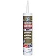 GE Advanced Silicone Caulk for Kitchen & Bathroom - 100% Waterproof Silicone Sealant, 5X Stronger Adhesion, Shrink & Crack Proof - 10 oz Cartridge, White, Pack of 12