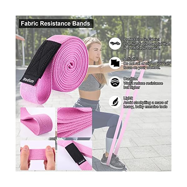 JASUEN-Resistance-Band-Long-Exercise-Band-for-Women-and-Men-Fabric-Loop-Strength-Training-Pull-Up-Bands-with-3-Resistance-Levels-for-Home-Gym-Weight-Loss-Fitness-Full-Body-Workout1Pack JASUEN Resistance Band Long Exercise Band for Women and Men - Fabric Loop Strength Training Pull Up Bands with 3…