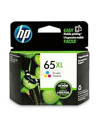 HP, cartucho de tinta 65XL (N9K03AN) de tres colores original, de alto rendimiento