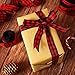 60 Yards Christmas Plaid Burlap Ribbon Christmas Gingham Wrapping Ribbon for Christmas Crafts Decoration Floral Bows Craft, 6 Sizes (Red, Black)