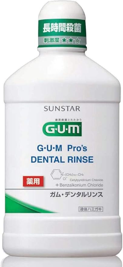 Amazon 薬用サンスター Gum Pro S デンタルリンス レギュラー 1本 500ml 液体歯磨き ノーブランド品 大人用ハミガキ粉 通販