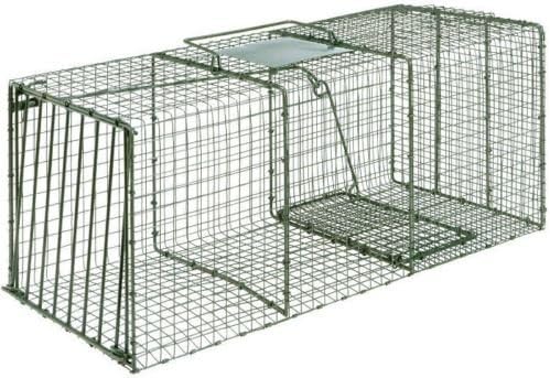 onestops8 HD 1114 X-Large Cage Trap 36" x 15" x 14" for Large Raccoon, Fox, and Cats