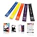Kmailoe Set of 5 Loops Exercise Resistance Bands for Pullup Assist, Muscle Toning, Stretching, Legs Glutes Crossfit Physical Therapy Pilates & Yoga- Improve Mobility & Strength with E-Workout