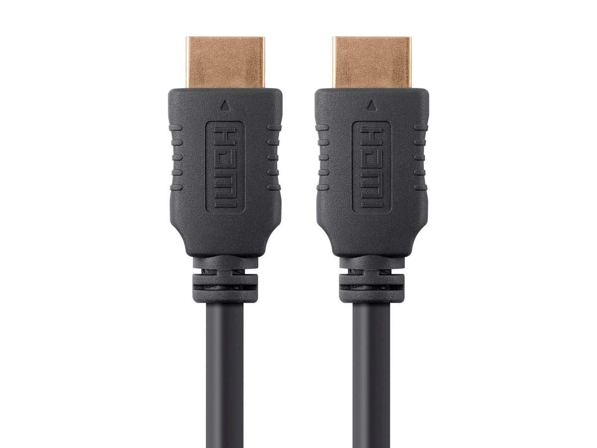MonoPrice 12ft 28AWG Standard HDMI Cable w/Ferrite Cores - Black