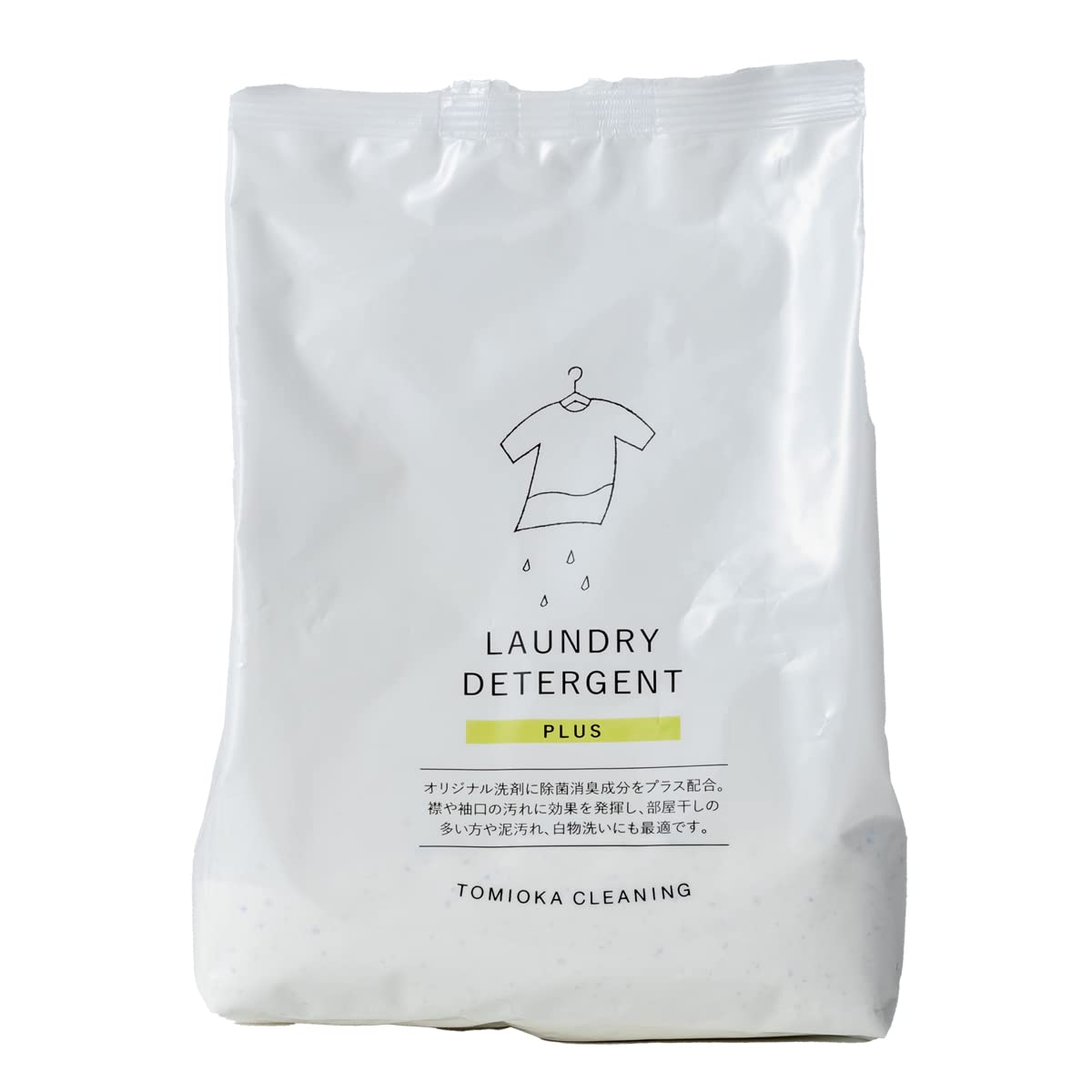 とみおかクリーニング 洗濯粉洗剤【詰め替え用】 プラス 800g ※ミルク缶・計量スプーン無し商品画像