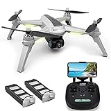 GPS Drone with 1080P HD Camera Live Video, JJRC X5 5G WiFi FPV Foldable RC Quadcopter with Brushless Motor, Follow me, Smart Return Home, Point of Interest, Folding Rc Drone Helicopter for Adults