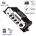 ARCHEER Mini Karaoke Machine Power Amplifier Digital Motorcycle Stereo Amplifier Music Player with Remote Control, Support FM/ MP3/ MP4/ SD/ USB/ DVD for Auto Car/ Boat/ Motorcycle/Home
