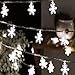 Dealgadgets Led String Light, 15ft String Light Warm White Fairy Lights Battery Operated Waterproof Outdoor/Indoor DIY Decoration Christmas Party, Wedding, Garden (Snowflakes)