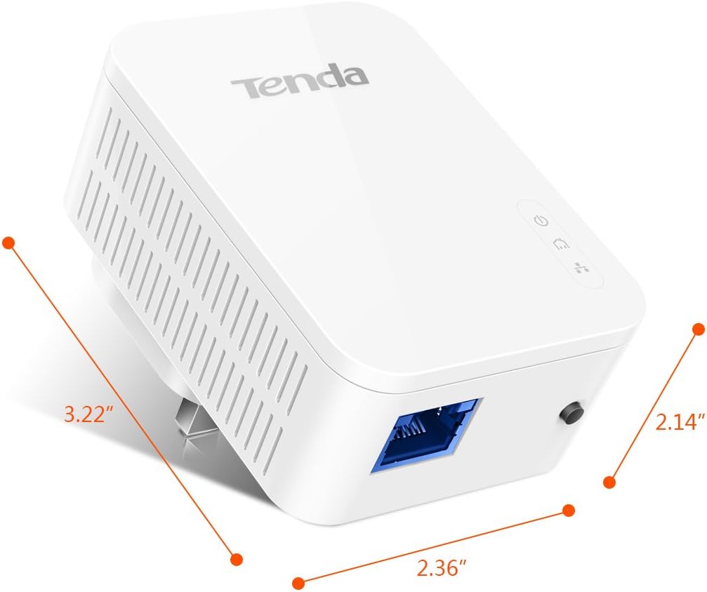 Tenda PH3 1000Mbps Powerline Adapter Kit with Single Port/Home Plug AV2 UK Extender for Fast and Stable Network Expansion UK Plug Version - Image 5