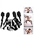 Hiti Restraints System Kit Fetish SM Role Play Adjustable Cuffs for Ankle Wrist