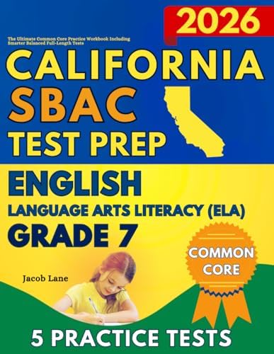 SBAC Test Prep California Grade 7: The 2-in-1 Practice Workbook