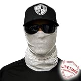 Salt Armour Face Mask Shield Protective Balaclava Bandana MicroFiber Tube Neck Warmer - Ghost