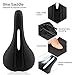 Bike Seat, Fairly Comfortable Bicycle Seat Tonbux Mountain Bike Saddle Professional Gel Cycling Seat Cushion Pad with Tailight – Blackthumb 3
