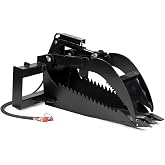 Titan Attachments Extreme Duty Stump Bucket Grapple Attachment, Universal SSQA Mounting, 3,000 PSI Cylinder, Heavy Duty Tree Stump Remover for Stumps, Roots, and Buried Rocks