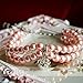 XDOBO 2 Rows Handmade Pink Pearls Rhinestones Pet Necklace Collar with Bling Diamond Fancy Dog Cat Jewelry Necklace S (pink)