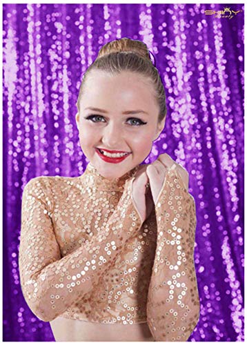 ShinyBeauty PHOTOBOOTH Background Best Choice-4FTx7FT-Purple-Sequin backdrops, Sequin Fabric,Wedding backdrops,Rust Backdrop,Sequin Curtains,Photography Backdrop (Buy it Now) (Purple)