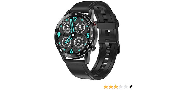 DT95 Smart Watch Bluetooth Call 1.3 Inch Full Touch Round Screen Heart Rate  Sports Watch For Android \u0026 IOS - Black: Buy Online at Best Price in Egypt -  Souq is now Amazon.eg