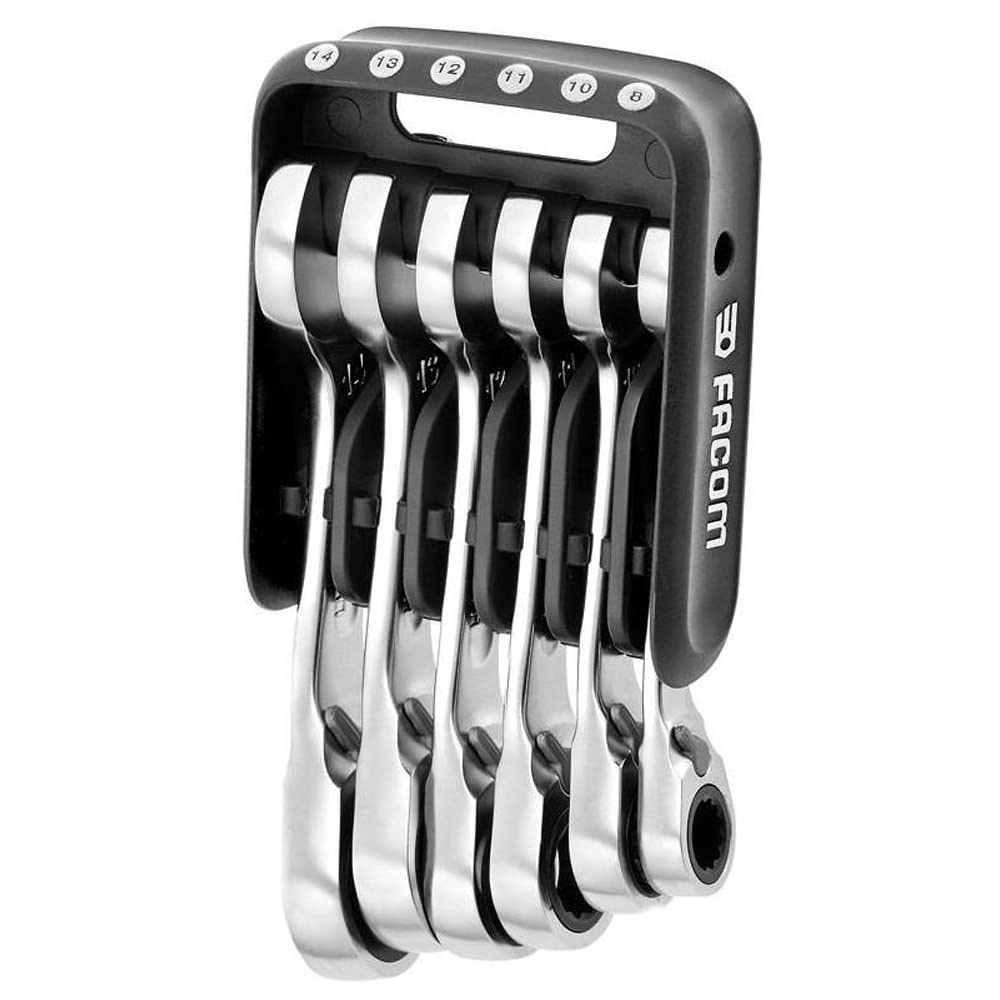 Facom 467BS.JP6 Set of 6 Pocket Keys 467S, Black/Grey