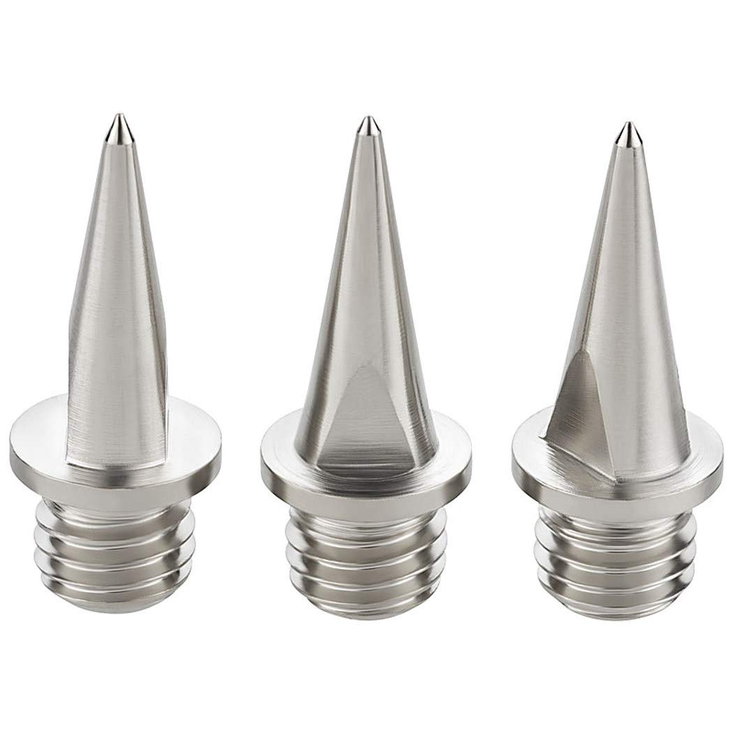 Replacement Athletic Spikes, Pack of 50, Available in 6 mm / 9 mm / 12 mm / 15 mm / 18 mm Size, Silver, 12 mm